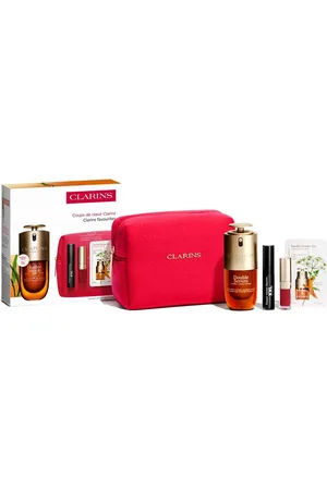 Clarins DOUBLE SERUM ESTUCHE. Set cosmética facial. Edad: Entre 26 y 35 años, Entre 36 y 50 años, Más de 50 años. Tipo de Piel: Mixta, Grasa, Seca, Sensible, Normal. Texturas: Sérum. Formulación: No Comedogénico. Formato: Dosificador. Tendencias: A
