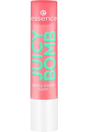 Essence JUICY BOMB bálsamo manteca labial. Bálsamo labial. Formulación: Sin Parabenos. Color: Naranja, Rosa. Green Beauty: Vegano, Cruelty Free