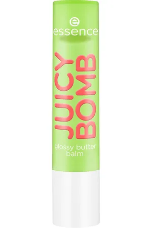 Essence JUICY BOMB bálsamo manteca labial. Bálsamo labial. Formulación: Sin Parabenos. Color: Amarillo. Green Beauty: Vegano, Cruelty Free