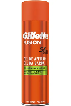 Gillette FUSION gel de afeitar piel sensible. Espuma de afeitar. Tipo de Piel: Sensible. Texturas: Gel. Formato: Dosificador