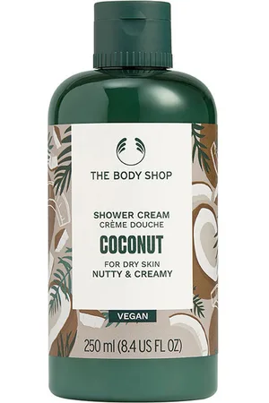 THE BODY SHOP COCONUT shower cream. Gel de baño. Tipo de Piel: Seca. Green Beauty: Ingredientes naturales, Vegano, Packaging sostenible, Cruelty Free. Propiedades: Hidratante
