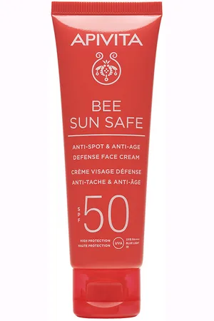 APIVITA BEE SUN SAFE Crema Facial Antiedad y Antimanchas SPF 50. Antiarrugas y Antiedad - Antimanchas - Protector solar facial. Edad: Entre 36 y 50 años, Más de 50 años. Tipo de Piel: Sensible, Todo Tipo de Pieles. Texturas: Crema. Producto de Para