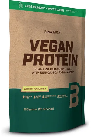 BiotechUSA VEGAN PROTEIN. Proteínas. Alérgenos alimentación: Sin gluten, Sin azúcar. Sabores: Plátano