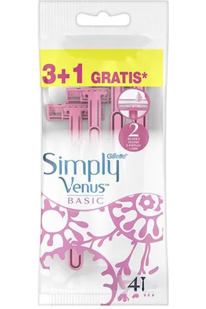 Gillette Venus 2 Simply Basic maquinilla desechable. Cuchillas