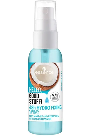 Essence HELLO, GOOD STUFF! fijador hidratante 48h spray. Fijador de maquillaje. Tipo de Piel: Todo Tipo de Pieles. Texturas: Líquido. Formato: Spray. Green Beauty: Vegano, Cruelty Free. Tendencias: Coco