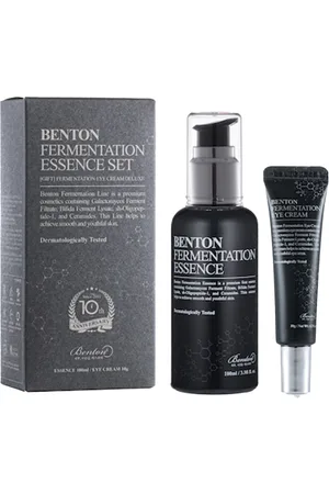 Benton FERMENTATION ESSENCE ESTUCHE. Antiarrugas y Antiedad. Edad: Entre 26 y 35 años, Entre 36 y 50 años, Más de 50 años. Tipo de Piel: Todo Tipo de Pieles. Texturas: Líquido. Green Beauty: Ingredientes naturales. Formato: Dosificador. Tendencias