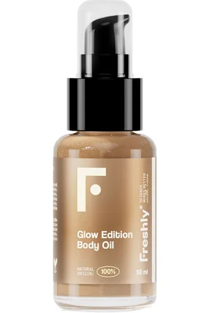 Freshly Cosmetics GLOW EDITION iluminador coporal. Hidratante corporal - Tratamiento antiestrías - Tratamiento y cremas embarazo. Tipo de Piel: Sensible, Todo Tipo de Pieles. Texturas: Aceite. Green Beauty: Ingredientes naturales, Vegano, Cruelty Free. Formu