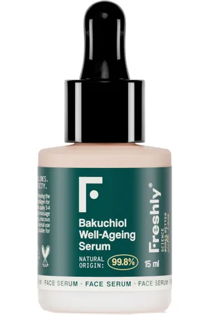 Freshly Cosmetics BAKUCHIOL WELL-AGEING sérum. Antiarrugas y Antiedad - Tratamiento Facial Reafirmante. Edad: Entre 36 y 50 años, Más de 50 años. Tipo de Piel: Sensible, Todo Tipo de Pieles, Atópica. Texturas: Sérum. Green Beauty: Ingredientes naturales, Veg