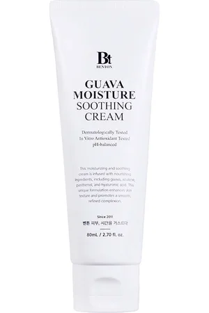Benton GUAVA MOISTURE shooting cream. Tratamiento Facial Hidratante. Tipo de Piel: Mixta, Grasa, Sensible. Texturas: Crema. Tendencias: Ceramidas, Cosmética Coreana. Ingredientes: Ceramidas. Green Beauty: Vegano