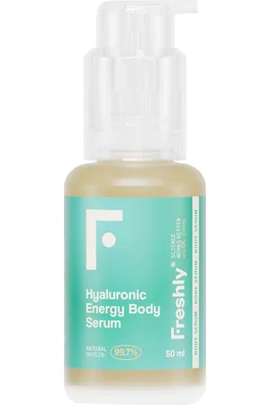 Freshly Cosmetics HYALURONIC ENERGY sérum corporal. Piernas. Texturas: Sérum. Formulación: Sin Parabenos, Sin Alcohol, Sin Siliconas. Green Beauty: Ingredientes naturales, Vegano, Cruelty Free. Formato: Dosificador. Tendencias: Ácido Hialurónico. Ingrediente
