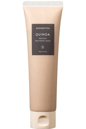 Aromatica QUINOA PROTEIN hair treatment mask. Hidratantes y nutritivas. Tipo de Cabello: Cabello Seco, Cabello Dañado. Formulación: Sin Siliconas. Green Beauty: Vegano. Tendencias: Cosmética Coreana
