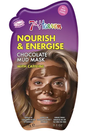 7th Heaven NOURISH & ENERGISE mascarilla barro de chocolate con cafeína. Tratamiento Facial Hidratante. Tendencias: Cafeína. Green Beauty: Vegano