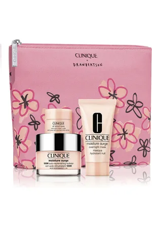 Clinique MOISTURE SURGE 100H. Set cosmética facial. Tipo de Piel: Mixta, Grasa, Seca, Sensible. Formulación: No Comedogénico, Sin Fragancia. Tendencias: Aloe Vera, Ácido Hialurónico. Ingredientes: Aloe Vera, Ácido Hialurónico