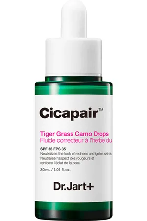 Dr Jart+ CICAPAIR gotas correctoras de color. Tratamiento Facial anti rojeces. Tipo de Piel: Sensible. Texturas: Sérum. Formulación: Sin Parabenos, Sin Fragancia. Tendencias: Centella asiática, Niacinamida. Ingredientes: Centella asiática, Niacinami