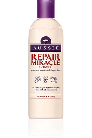 Aussie REPAIR MIRACLE shampoo. Champú antirrotura. Tipo de Cabello: Cabello Seco, Cabello Dañado. Green Beauty: Cruelty Free
