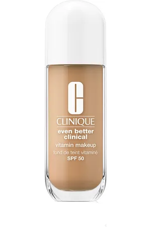 Clinique EVEN BETTER CLINICAL VITAMIN base de maquillaje SPF50. Base de maquillaje. Tipo de Piel: Sensible, Todo Tipo de Pieles. Formulación: No Comedogénico, Sin Fragancia. Tendencias: Vitamina E, Vitamina C. Ingredientes: Vitamina C. Otras Caracte