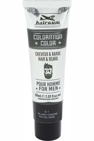 Hairgum COLORATION tinte para barba y cabello. Cuidado de la barba - Tintes de pelo. Tonos: 6 Rubio Oscuro