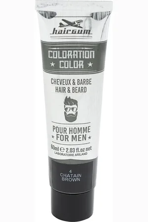 Hairgum COLORATION tinte para barba y cabello. Cuidado de la barba - Tintes de pelo. Tonos: 4 Castaño