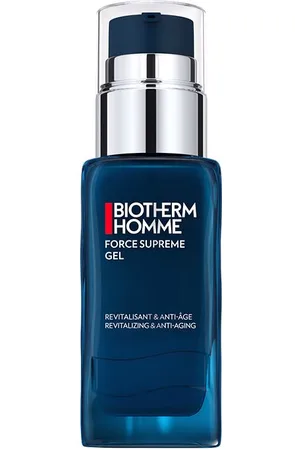 Biotherm HOMME FORCE SUPREME reactivating anti-aging care. Cremas Antiarrugas y Antiedad. Edad: Entre 36 y 50 años, Más de 50 años. Tipo de Piel: Todo Tipo de Pieles. Texturas: Gel