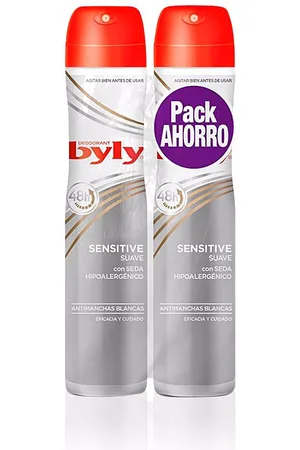 Byly SENSITIVE DESODORANTE VAPORIZADOR LOTE. Set baño e higiene. Tipo de Piel: Sensible, Todo Tipo de Pieles. Formulación: Sin Alcohol. Formato: Spray