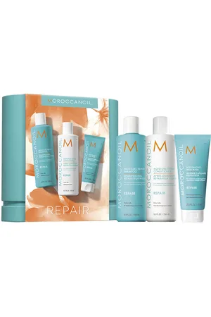 Moroccanoil REPAIR ESTUCHE. Set peluquería. Tipo de Cabello: Cabello Seco, Cabello Dañado. Texturas: Gel. Formulación: Sin Parabenos, Sin Sulfatos. Tendencias: Argán. Ingredientes: Argán. Green Beauty: Cruelty Free