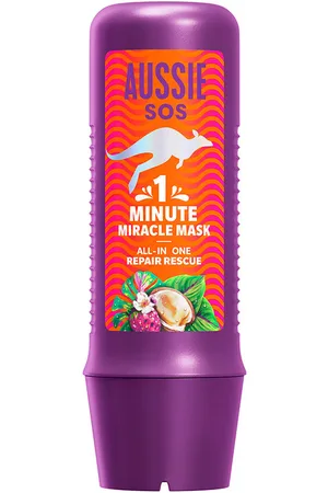 Aussie SOS 1 MINUTE MIRACLE REPAIR RESCUE mask. Reparadoras. Tipo de Cabello: Cabello Seco, Cabello Dañado. Green Beauty: Vegano