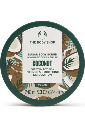 THE BODY SHOP COCONUT exfoliante corporal de azúcar. Exfoliante corporal - Hidratante corporal. Tipo de Piel: Seca. Green Beauty: Ingredientes naturales, Vegano, Cruelty Free. Tendencias: Coco