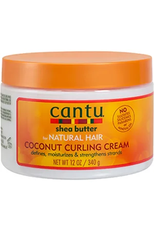Cantu FOR NATURAL HAIR coconut curling cream. Hidratantes y nutritivos. Tipo de Cabello: Cabello Rizado. Texturas: Crema. Formulación: Sin Parabenos, Sin Sulfatos, Sin Siliconas. Otras Características: Sin Aclarado. Tendencias: Coco, Método Curly