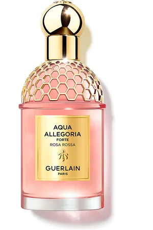 Guerlain AQUA ALLEGORIA ROSA ROSSA FORTE. Perfume - Recargable. Familias Olfativas: Amaderada, Floral, Frutal. Green Beauty: Ingredientes naturales, Packaging sostenible, Recarga y rellenable