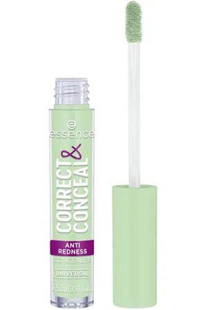 Essence CORRECT & CONCEAL corrector anti rojeces. Corrector maquillaje. Formulación: Sin Parabenos, Sin Alcohol, Sin Fragancia. Green Beauty: Vegano, Cruelty Free