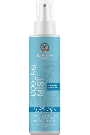 Australian Gold COOLING MIST quick dry with aloe vaporizador. Faciales. Formulación: Sin Alcohol. Formato: Spray. Tendencias: Ácido Hialurónico. Green Beauty: Cruelty Free. Ingredientes: Ácido Hialurónico