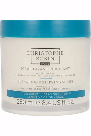 Christophe Robin CLEANSING purifying scrub with sea salt. Exfoliante capilar - Cuero cabelludo sensible. Tipo de Cabello: Cabello Graso. Green Beauty: Cruelty Free