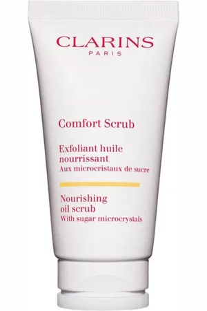 Clarins COMFORT SCRUB exfoliante en aceite nutritivo. Exfoliante facial - Exfoliante labial. Tipo de Piel: Seca, Todo Tipo de Pieles. Texturas: Gel, Aceite. Green Beauty: Ingredientes naturales