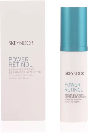 Skeyndor POWER RETINOL serum-en-crema reparador intensivo. Cremas Antiarrugas y Antiedad - Cremas Antimanchas. Edad: Entre 26 y 35 años, Entre 36 y 50 años, Más de 50 años. Tipo de Piel: Todo Tipo de Pieles. Texturas: Crema, Sérum. Formato: Dosifica