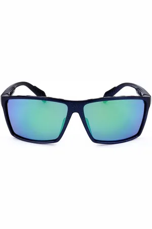 adidas SP0010. Gafas de Sol para adultos. Color: Azul. Tipo de gafas: Rectangulares