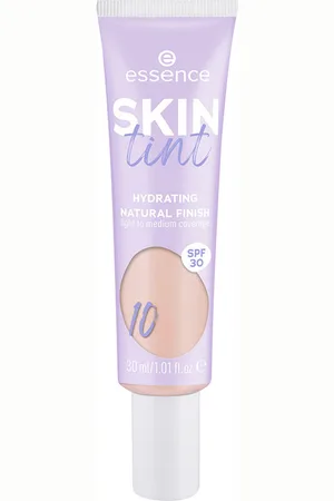 Essence SKIN TINT crema hidratante con color SPF30. Tratamiento Facial Hidratante - Base de maquillaje. Tipo de Piel: Todo Tipo de Pieles. Formulación: Sin Parabenos, No Comedogénico, Sin Fragancia. Tendencias: Aloe Vera, Ácido Hialurónico. Ingredi