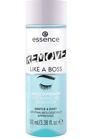 Essence REMOVE LIKE A BOSS desmaquillante de ojos waterproof. Desmaquillante Desmaquillante. Tipo de Piel: Todo Tipo de Pieles. Texturas: Líquido. Formulación: Sin Parabenos, Sin Alcohol. Formato: Bifásico. Otras Características: Waterproof. Green