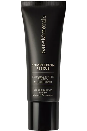 bareMinerals COMPLEXION RESCUE crema hidratante natural mate con color SPF30. Tratamiento Facial Hidratante. Tipo de Piel: Grasa, Sensible, Acneica. Formulación: Hipoalergénico, Sin Parabenos, Sin Sulfatos, No Comedogénico, Sin Fragancia. Tendencias: Es