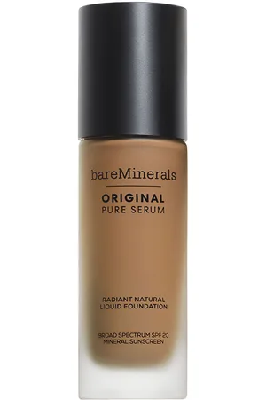 bareMinerals ORIGINAL PURE SERUM liquid foundation. Base de maquillaje. Tipo de Piel: Sensible, Todo Tipo de Pieles. Texturas: Sérum. Formulación: No Comedogénico, Sin Siliconas, Sin Fragancia. Green Beauty: Ingredientes naturales, Vegano, Cruelty Free.