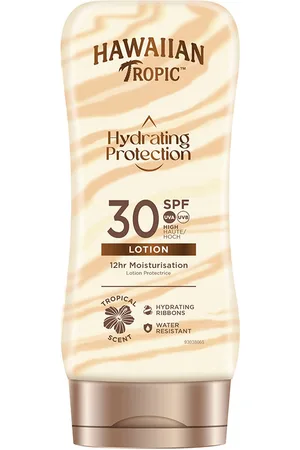 Hawaiian Tropic SILK HYDRATING PROTECTION sun lotion SPF30. Protector solar corporal. Texturas: Loción. Otras Características: Waterproof. Protección SPF: Alta SPF 30. Green Beauty: Cruelty Free
