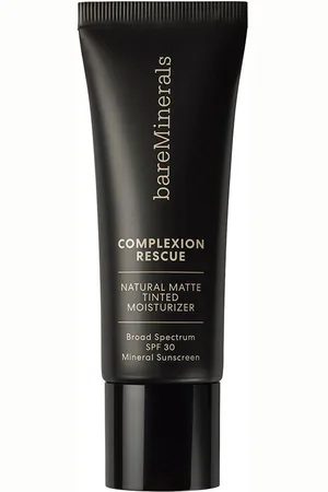 bareMinerals COMPLEXION RESCUE crema hidratante natural mate con color SPF30. Tratamiento Facial Hidratante. Tipo de Piel: Grasa, Sensible, Acneica. Formulación: Hipoalergénico, Sin Parabenos, Sin Sulfatos, No Comedogénico, Sin Fragancia. Tendencias: Es