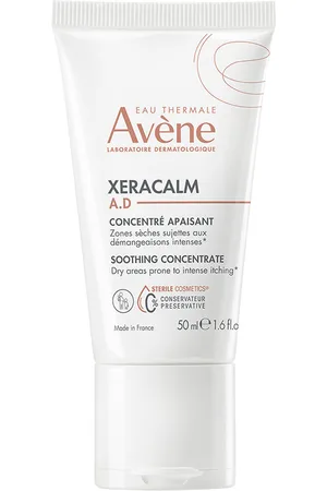 Avène XERACALM A.D. concentrado calmante. Cremas para bebés. Tipo de Piel: Seca, Sensible, Atópica. Texturas: Crema. Formulación: No Comedogénico, Sin Fragancia. Green Beauty: Ingredientes naturales. Propiedades: Calmante. Producto de Parafarmaci