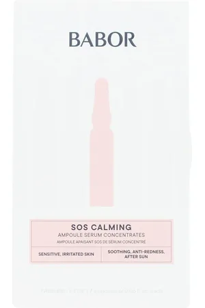 Babor SOS CALMING ampollas. Tratamiento Facial anti rojeces - Tratamiento Facial Antifatiga. Tipo de Piel: Sensible. Formato: Monodosis. Tendencias: Aloe Vera. Ingredientes: Aloe Vera. Green Beauty: Vegano