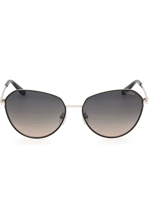 Guess GU00148. Gafas de Sol para adultos. Color: Dorado, Negro. Tipo de gafas: Redondas