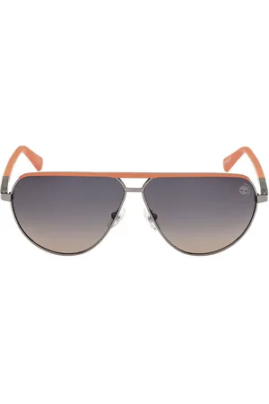 Timberland TB00028 POLARIZADA. Gafas de Sol para adultos. Color: Naranja, Plateado. Tipo de gafas: Polarizadas