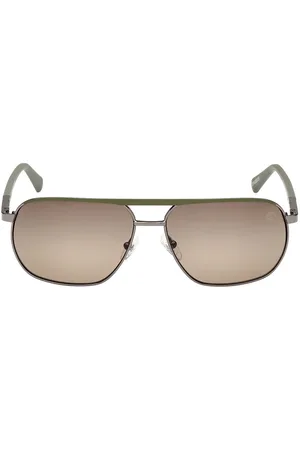 Timberland TB00027 POLARIZADA. Gafas de Sol para adultos. Color: Plateado, Verde. Tipo de gafas: Polarizadas