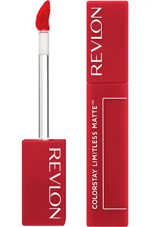 Revlon Mass Market COLORSTAY LIMITLESS MATTE barra de labios líquida. Pintalabios y labiales. Texturas: Líquido. Tendencias: Arándanos, Ácido Hialurónico. Color: Naranja, Rojo. Green Beauty: Vegano. Ingredientes: Ácido Hialurónico