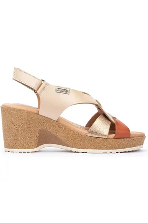 Pikolinos Sandalias cuña de piel ARENALES W3B