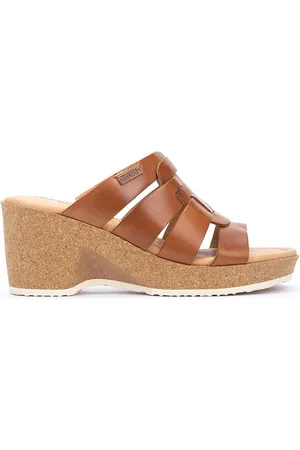 Pikolinos Sandalias cuña de piel ARENALES W3B