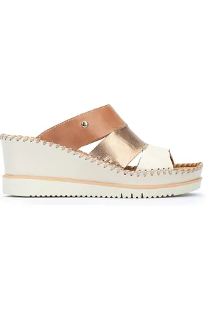 Pikolinos Sandalias cuña de piel AGUADULCE W3Z